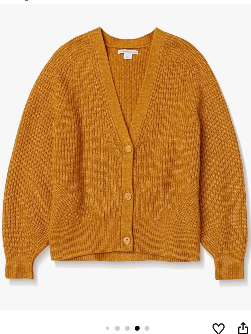 Amazon Essentials Soft Touch Ribbed Blouson Cardigan